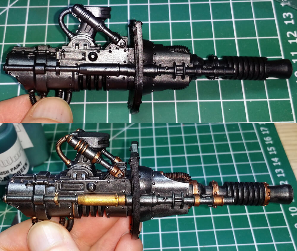 Imperial Knight Progress and Vallejo Metal Color - RuneBrush's Blog