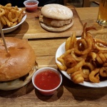 A Bugmans Burger in Bugmans Bar!