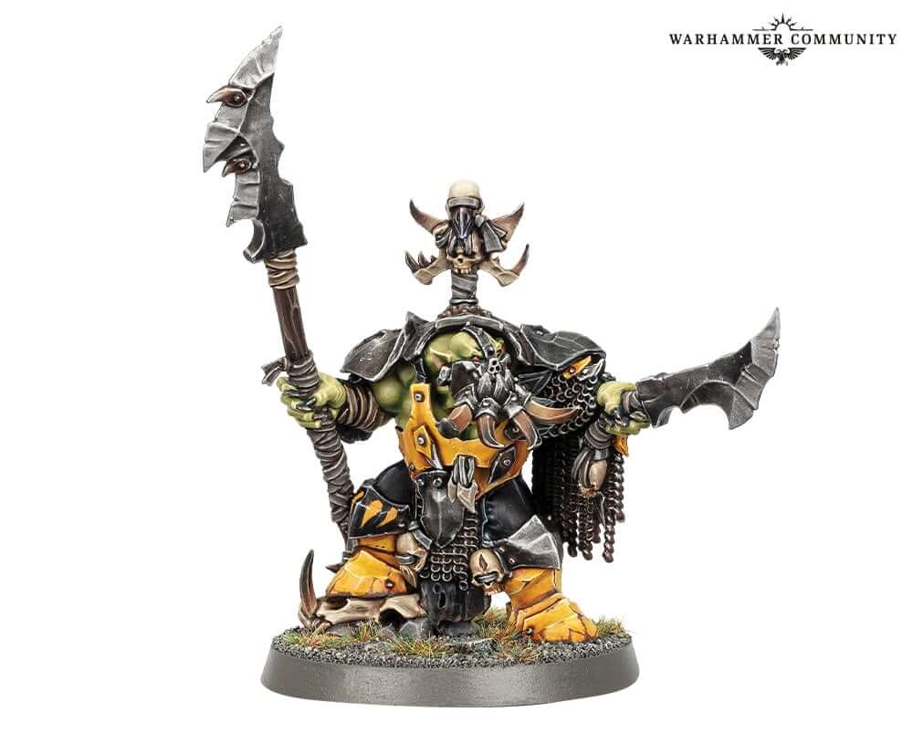 Reveal image from Warhammer Community of the Nova Open Ardboy Big Boss for the Ironjawz faction