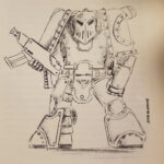 The John Blanche Mk. III Iron Armour Sketch - taken from a Reddit Post