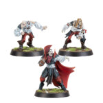 Three of the new miniatures from the new Blood Bowl Vampires team