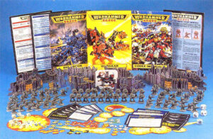 The contents of the Warhammer 40,000 2nd Edition Box - including multiple books